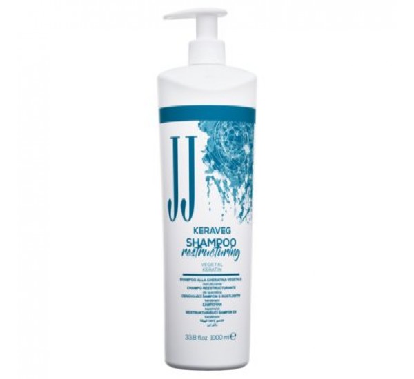 Реструктуриращ  шампоан за увредени коси JJ's KERAVEG Restructuring Shampoo 1000ml